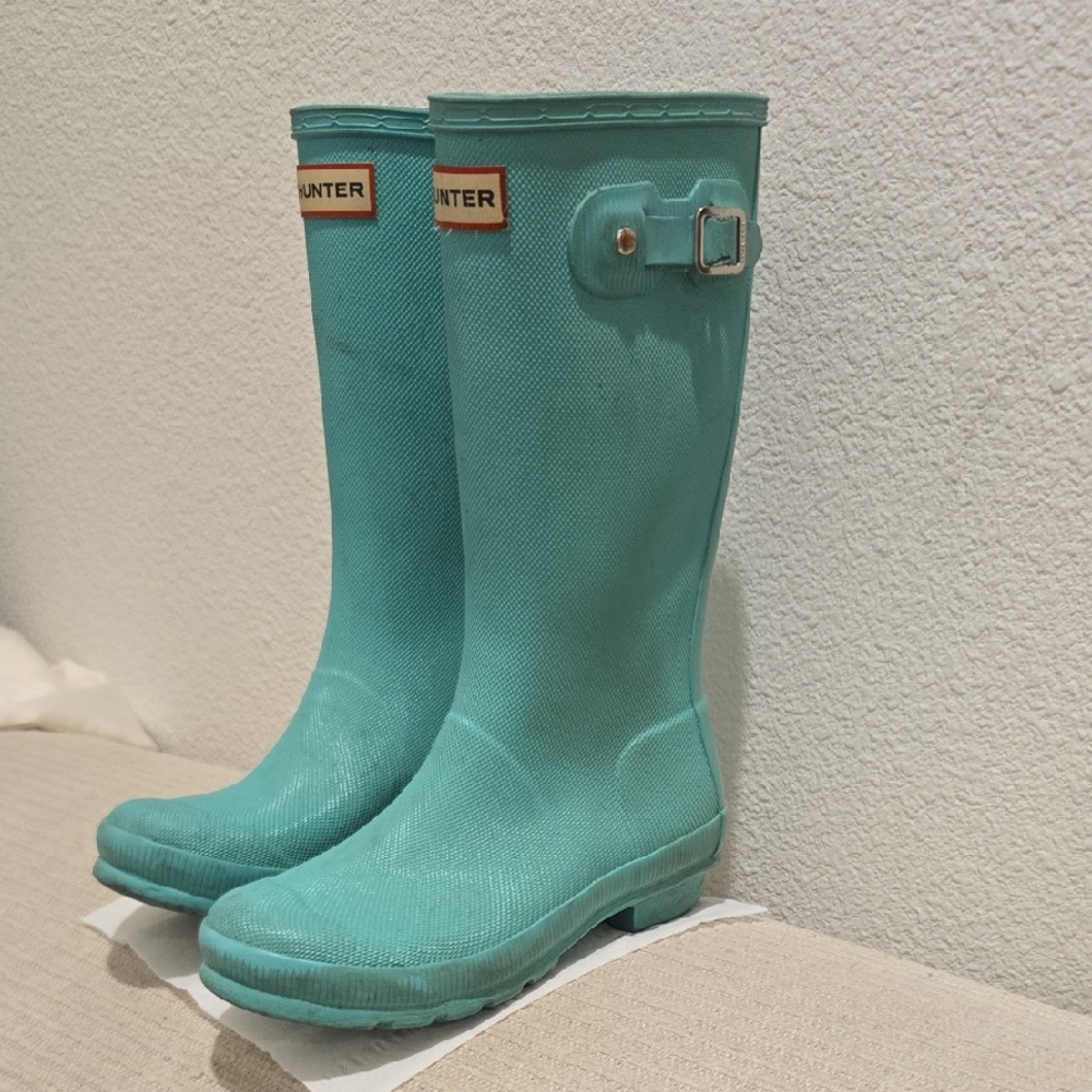 Hunter Turquoise Waterproof Boots